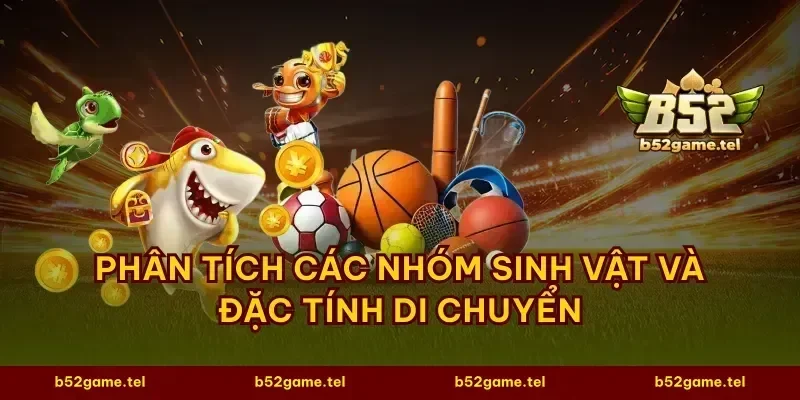 Phân tích các nhóm sinh vật và đặc tính di chuyển