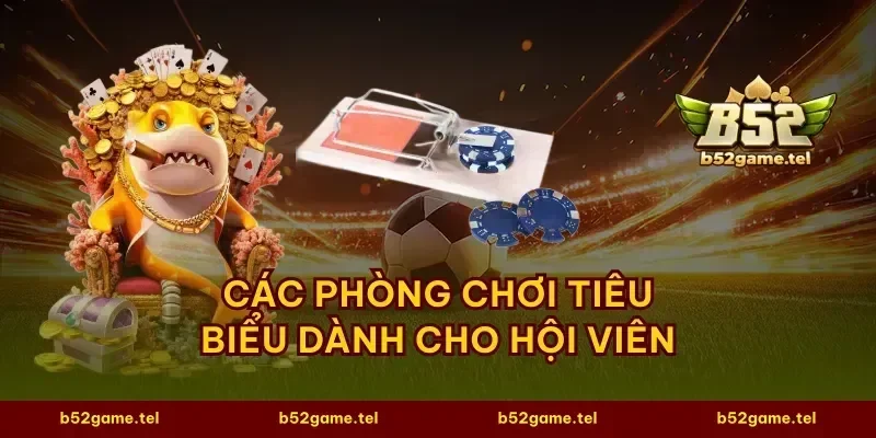 Các phòng chơi tiêu biểu dành cho hội viên