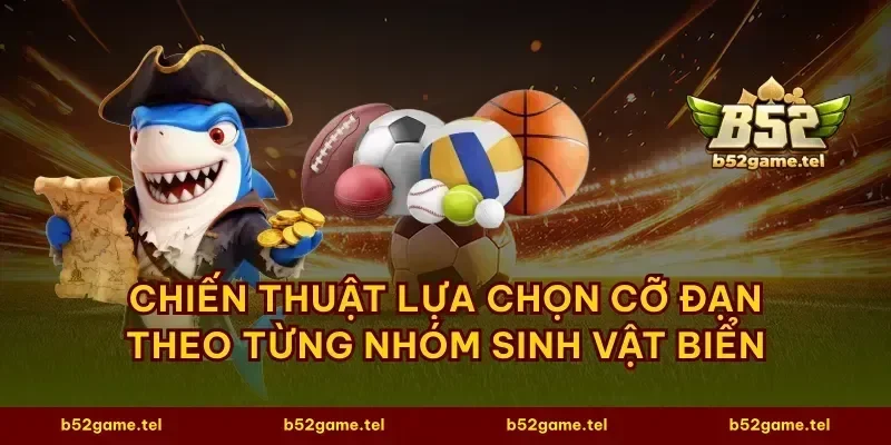 Chiến thuật lựa chọn cỡ đạn theo từng nhóm sinh vật biển