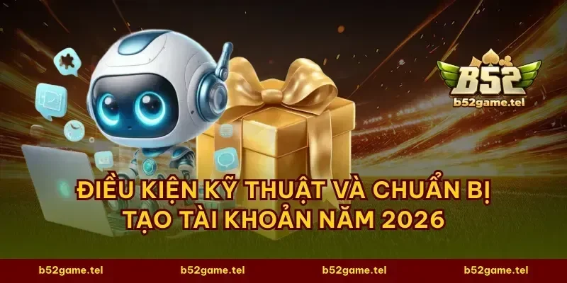 Điều kiện kỹ thuật và chuẩn bị tạo tài khoản năm 2026